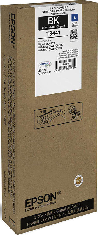 Epson Tintenpatrone T9441, Schwarz – für Inkjetdrucker/Multifunktionsgeräte