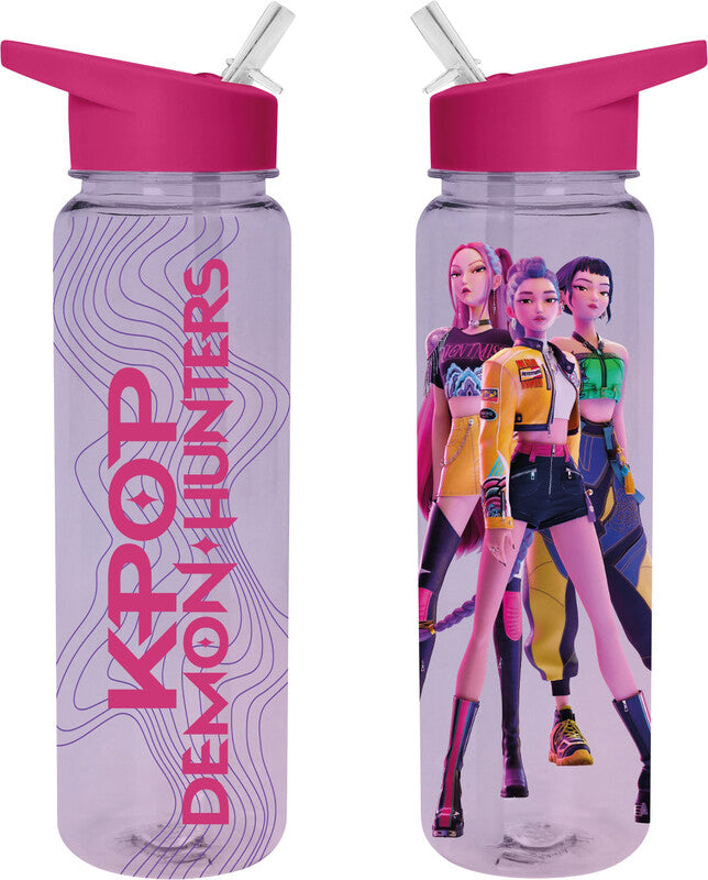 Netflix Trinkflasche – Kunststoff, mit Strohhalm, BPA-frei – Demon Hunters