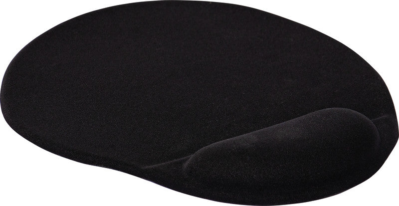 Q-CONNECT Mausmatte mit Handgelenkauflage Ergonomisch – Memory-Schaum – 225×255×24 mm – Schwarz