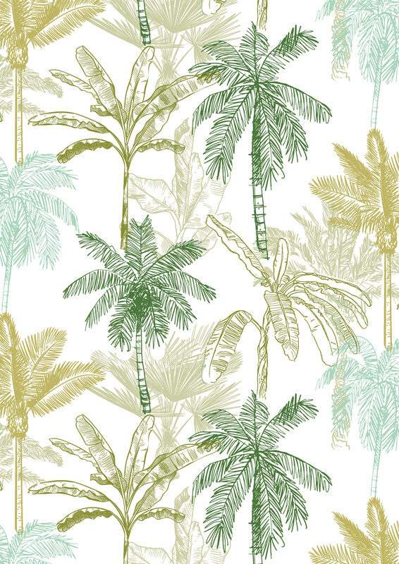 Zoewie Geschenkpapier – Dream Green – Papier 70 g/m2 – 700 × 2000 mm