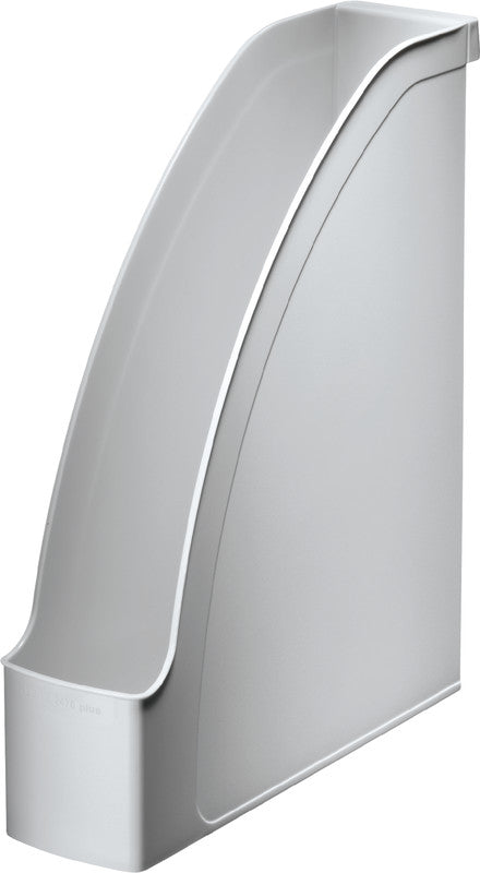 Leitz Stehsammler – Kunststoff, ohne Beschriftungsfeld, grau, 278×78×308 mm