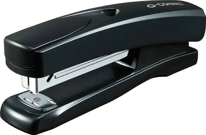 Q-CONNECT Metal Plus – Hefter, Oberlade-Mechanik, offene/geschlossene Heftung, Einlegetiefe 85 mm, schwarz