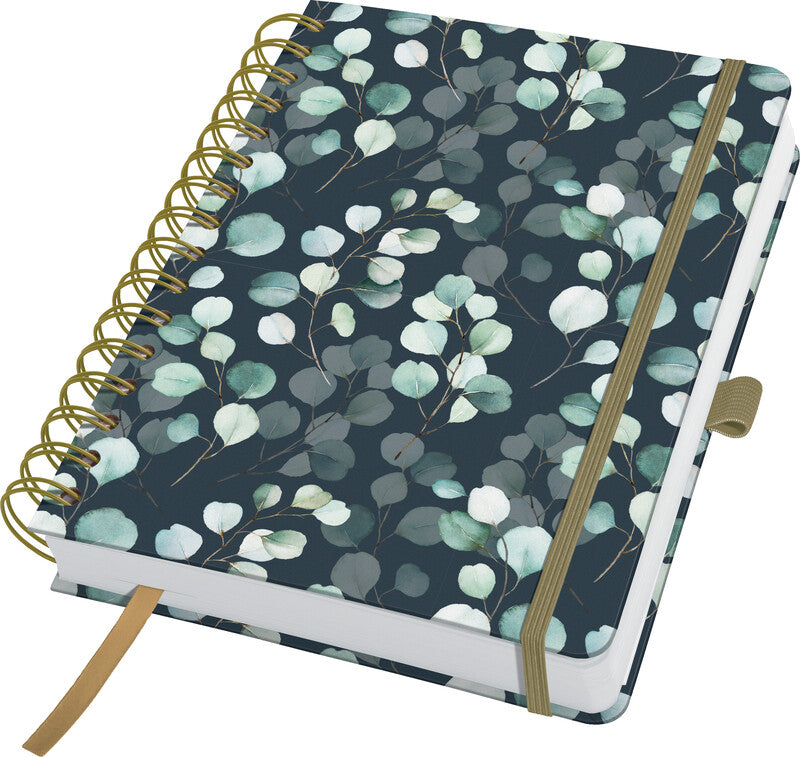 Sigel Notizbuch, punktkariert, Spiralbindung, Karton, 240 Seiten, perforiert, 120 g/m² – mehrfarbig