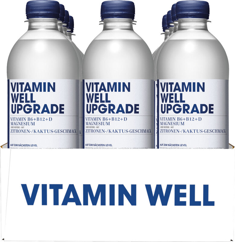 Vitamin Well Vitaminwasser Upgrade Zitrone & Kaktus ohne Kohlensäure – 5 dl