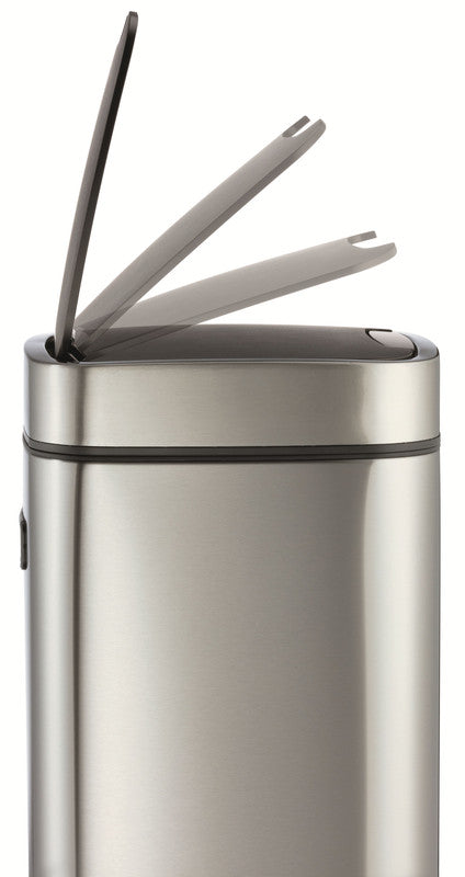 Durable Abfallcontainer – 21 l – mit Deckel – Edelstahl – Ø 270 × H 570 mm