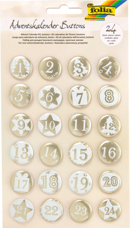 Folia Sticker – 24 Stück – mehrfarbig