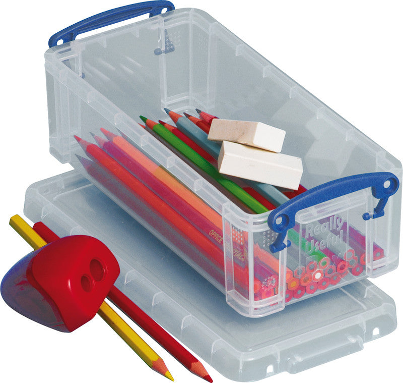 Really Useful Boxes Ordnungsbox – Kunststoff, transparent, 10 × 7 × 22 cm