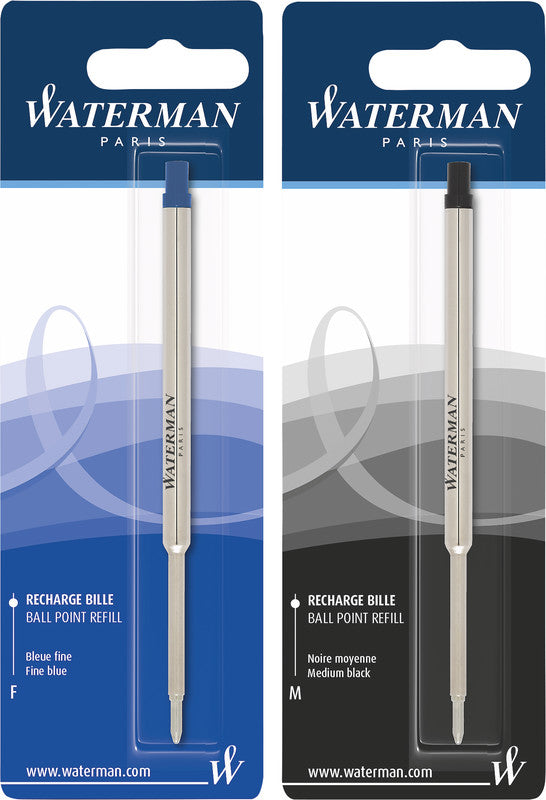 Waterman Kugelschreiber-Mine Maxima Standard für Parker – Blau, 0,8 mm, geruchsarm, 1 Stück