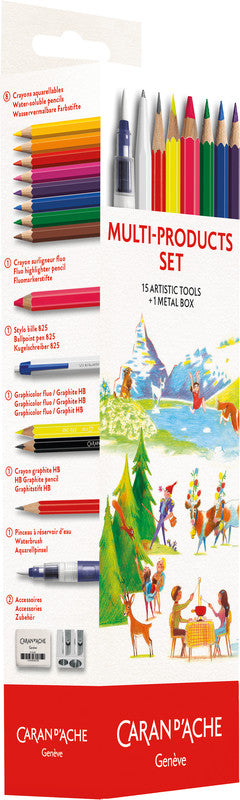 Caran d-Ache Schreibset Swisscolor – 16-teilig