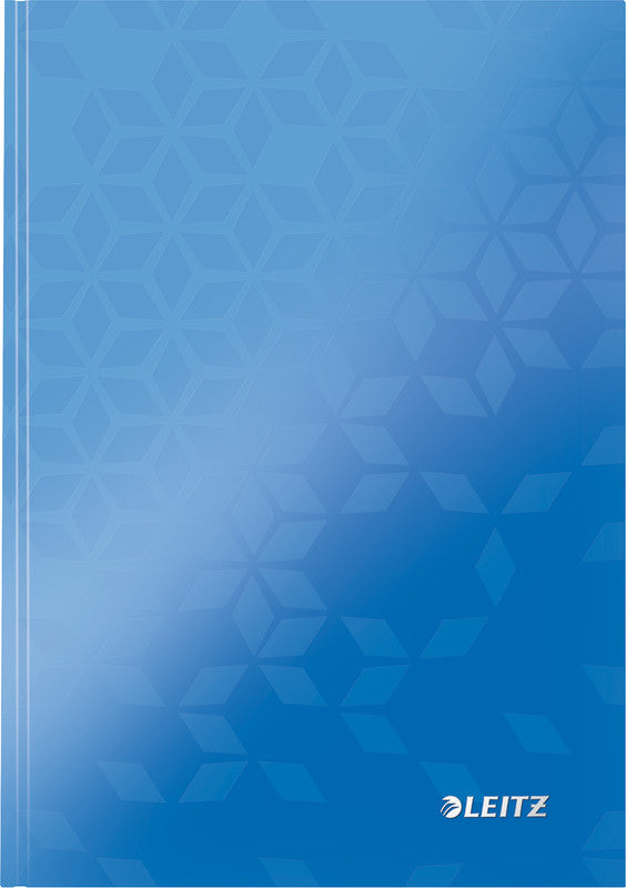 Leitz Notizbuch A5, liniert, Fadenheftung, Karton, 160 Seiten, 90 g/m² – blau