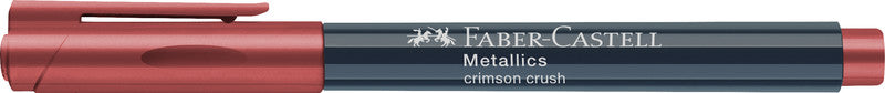 Faber-Castell Non-Permanent Marker Metallic – Rundspitze 1,5 mm – Crimson Crush – trocken abwischbar