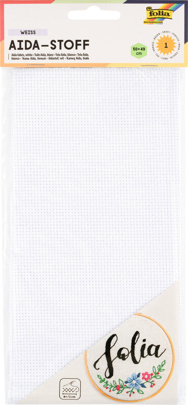 Folia Stickstoff Aida – weiss – 500 × 490 mm, 0,65 mm