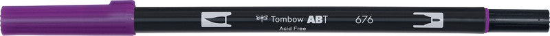 Tombow Brush Pen ABT Dual Brush Pen – Pinselspitze – Royal Purple – wasservermalbar