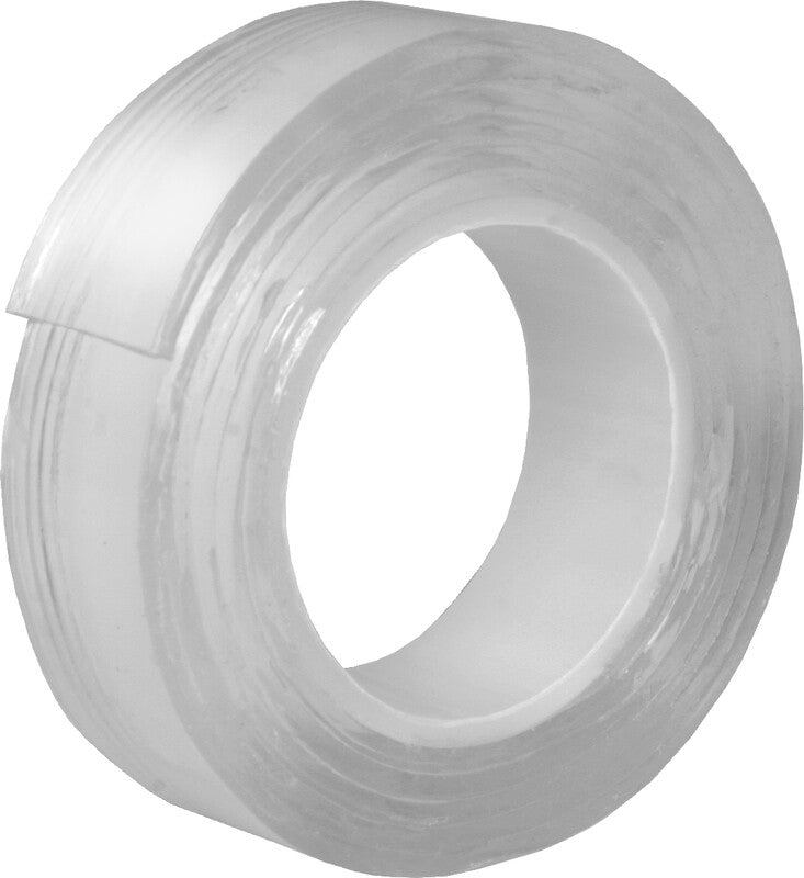 Forofis Doppelseitiges Klebeband – 18 mm × 1 m, transparent, kristallklar, wiederablösbar, wiederverwendbar