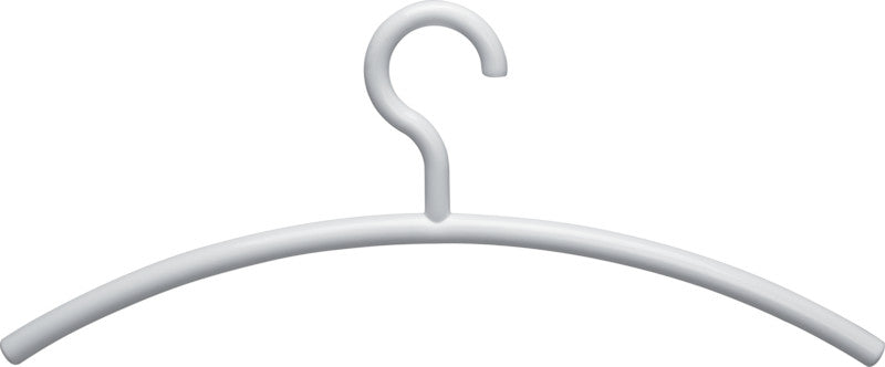 MAUL Kleiderbügel – ABS-Kunststoff, Weiss, 45,5 × 19 × 1,6 cm – 5er-Pack