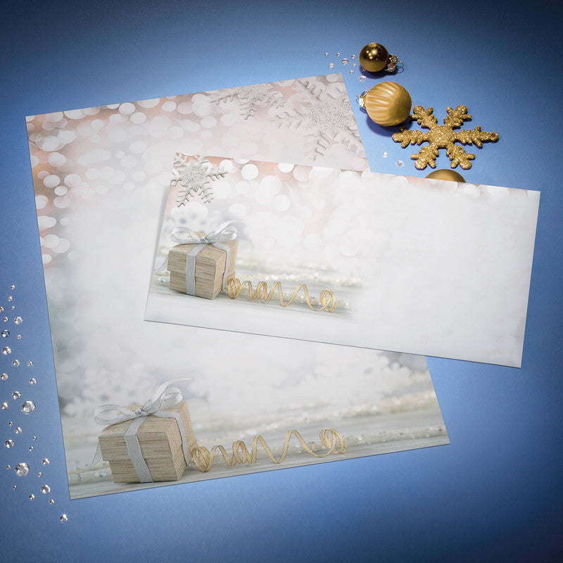 Sigel Motivpapier – A4, 90 g/m², Motiv: Christmas Surprise – für Inkjet/Laser/Kopierer – FSC – 100 Blatt