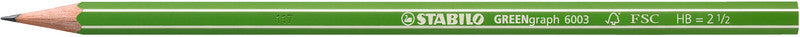 STABILO GREENgraph Bleistift, Dreikant HB Mine Ø 2,2 mm grün