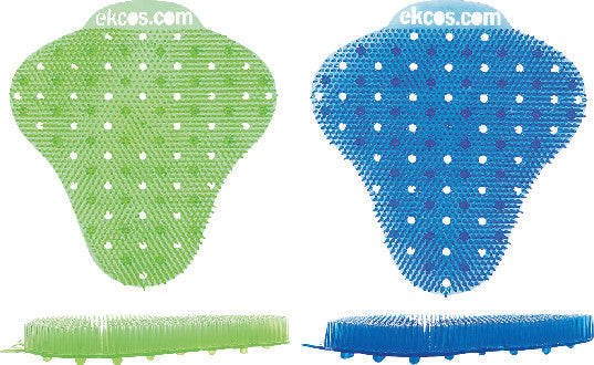 Ekcos Urinalmatten – Kunststoff, Blau, biologisch abbaubar, für Urinale, 12er-Pack
