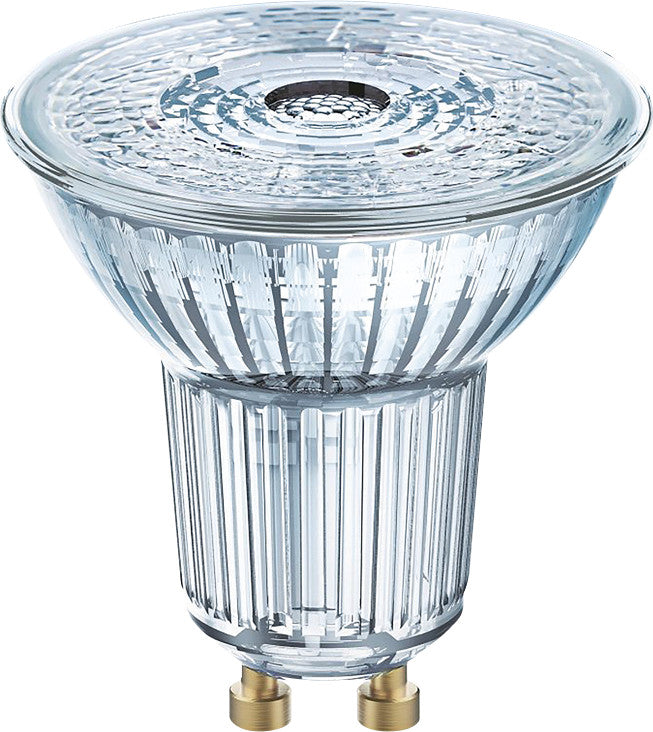 Osram Superstar LED-Reflektor PAR16 GU10 – 4,5 W dimmbar, 350 lm, 2700 K warmweiss, transparent