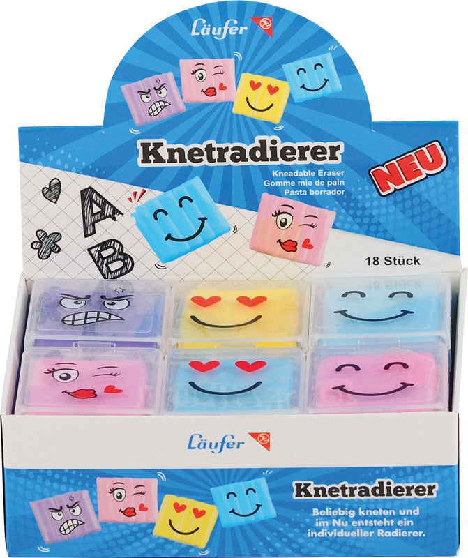 Läufer Radierer – für Kreide, Kohle – 35 × 40 × 13 mm – sortiert