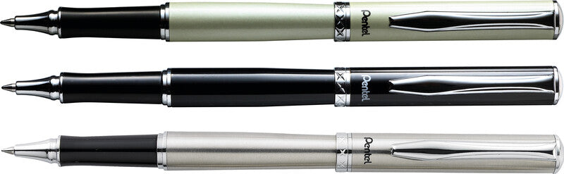 Pentel EnerGel Sterling Gelschreiber – schwarz, 0,7 mm, schnelltrocknend, Kappe, nachfüllbar