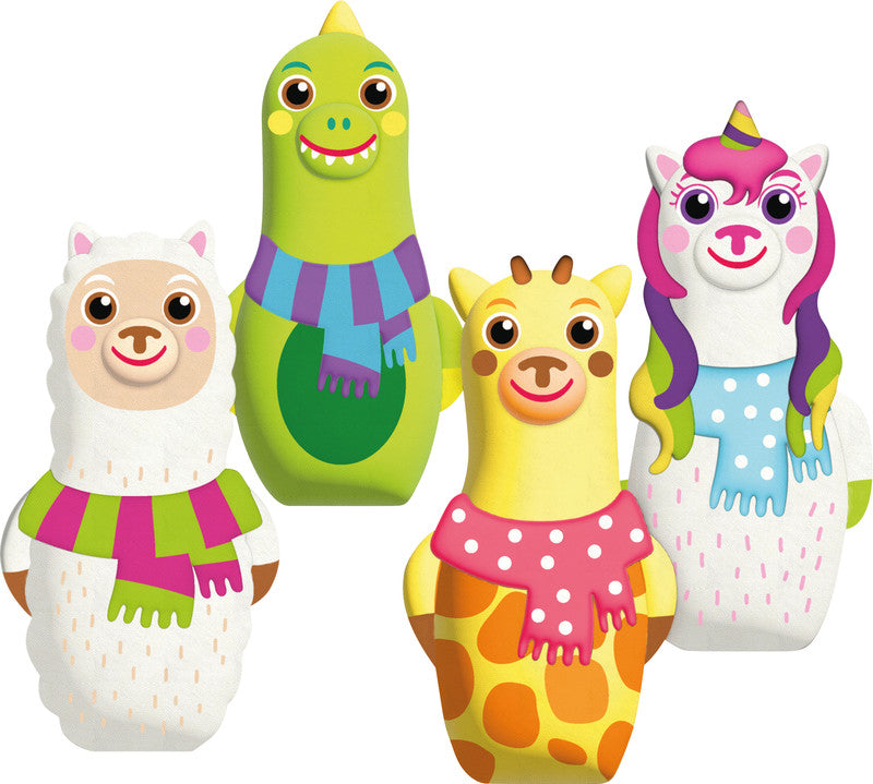 Trendhaus Soft Friends Magic Moments Stressball – 9 cm, PU, Lama, Dino, Giraffe, Einhorn