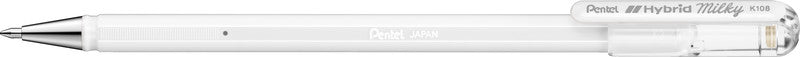 Pentel Gelschreiber – Weiss, 0,4 mm, für dunkles Papier, Kappe