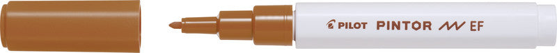 Pilot Pigment-Marker Pintor – Rundspitze 0,5-0,7 mm – Braun – Deckend