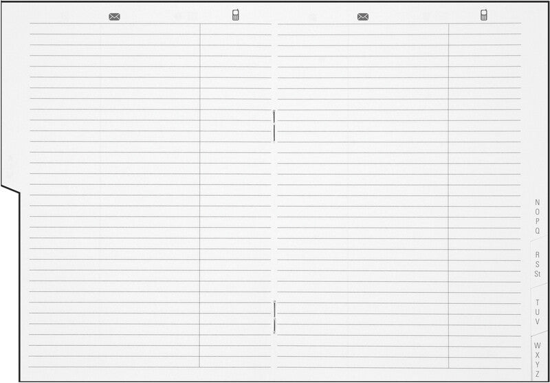 Biella Adressenregister Kalender-Einlage – geheftet, 10 × 13,9 cm, PEFC