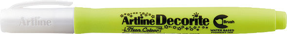 Artline Pigment-Marker Decorite Brush – Pinselspitze – Neongelb – Lichtbeständig