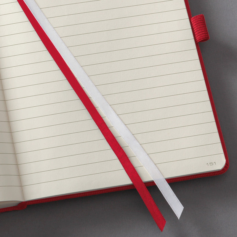 Sigel Notizbuch A4, liniert, Fadenheftung, 194 Seiten, 80 g/m² – rot