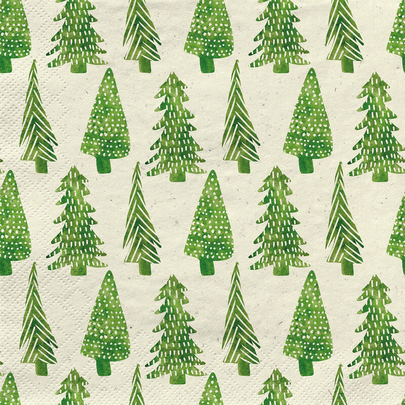 Fasana Servietten Weihnachtsbäume – 24 × 24 cm – 2-lagig, Tissue – 20 Stk., FSC
