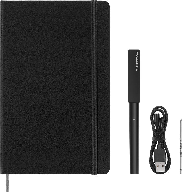 Moleskine Notizbuch – 135 × 210 mm – Liniert – 176 Seiten – 100 g/m² – Hardcover, Gummiband, Einstecktasche