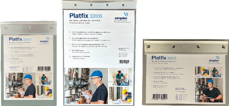 Simplex Klemmbrett A4 – Aluminium, silber