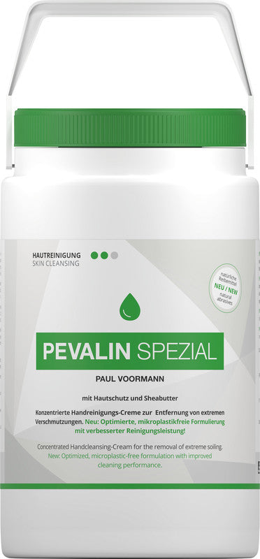 Pevalin spezial Handreinigungscreme – 3 l, Kunststoff, Weiss, Biologisch abbaubar, Sheabutter-Duft
