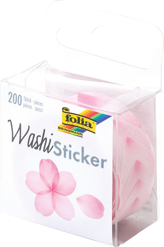 Folia Sticker Blüten – 200 Stück – wiederablösbar – Rosa