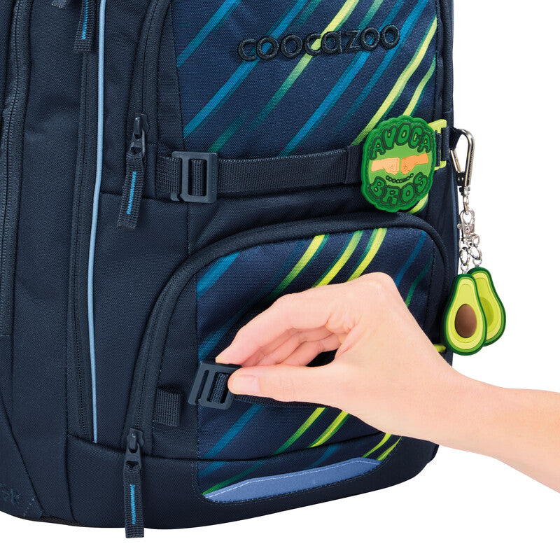 Coocazoo Rucksack Porter – Fast Lime – 30,0 × 46,0 × 23,5 cm – aus 100% recycelten PET-Flaschen