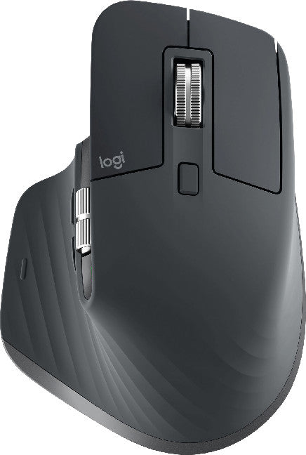 Logitech MX Master 3S Ergonomische Maus – kabellos, 7 Tasten, Easy-Switch, Batterieladeanzeige, Grau