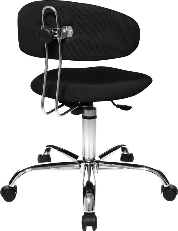 Topstar Hocker Sitness 40 – Sitzhöhe 43–51 cm, 110 kg, schwarz