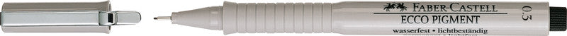 Faber-Castell Ecco Pigment Fineliner 0,3 mm – schwarz – wasserfest, dokumentenecht