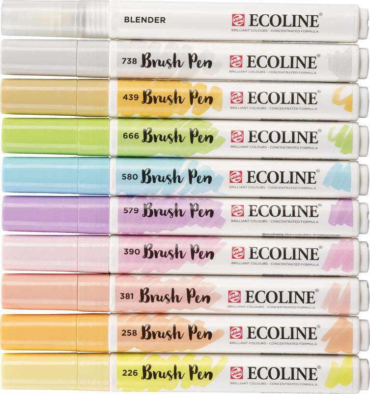 Talens Filzstifte Pastel, 10 Farben