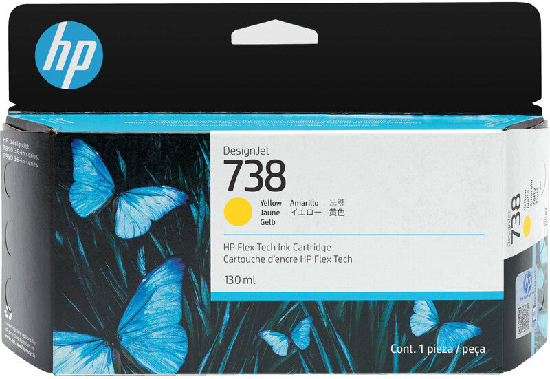 HP Tintenpatrone 498N7A, Gelb, 130 ml