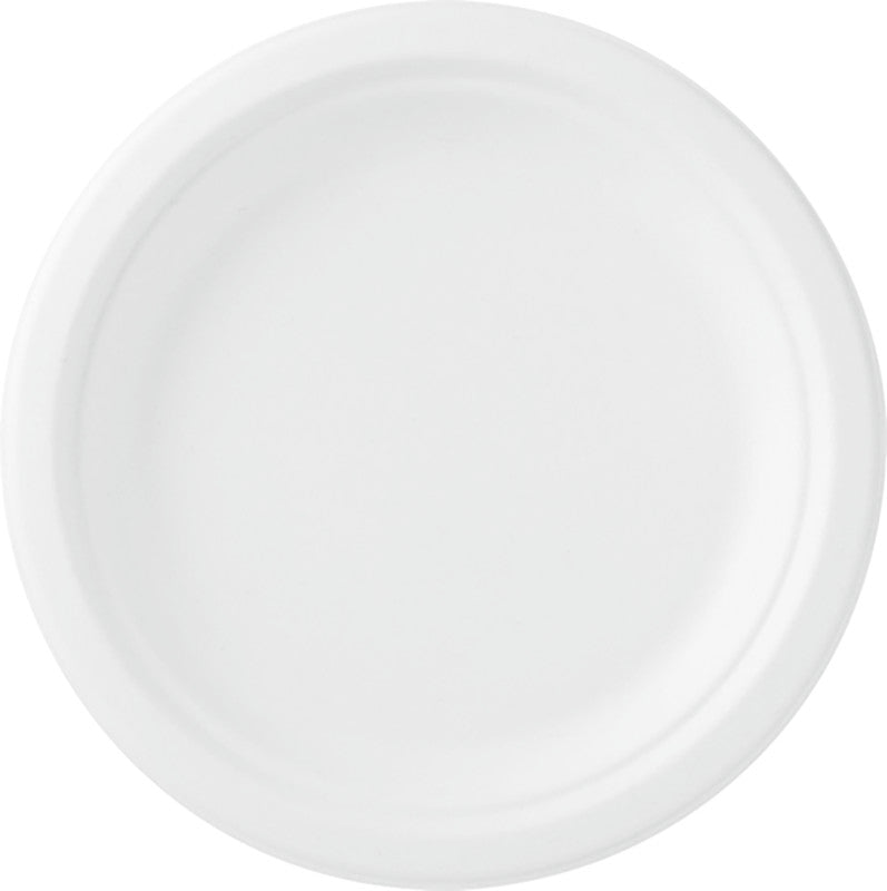 Duni Teller Bagasse – Ø 22 cm, weiss, 50 Stück