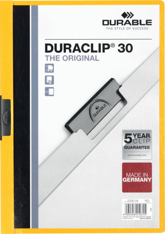Durable Konferenzmappe – A4, Kunststoff, Gelb
