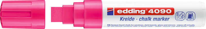 Edding Kreidemarker 4090 – Keilspitze, 4–15 mm – Neonpink