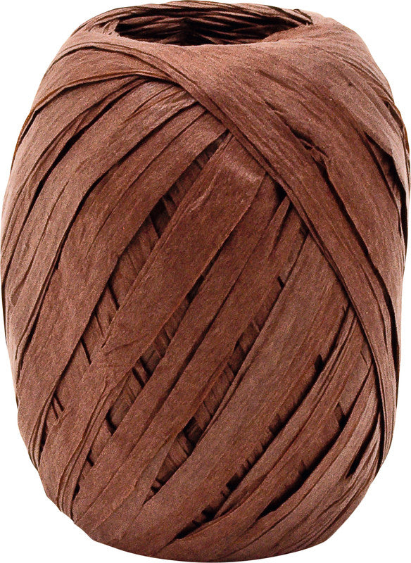 Goldina Bastpapier Raffia – braun – 7 mm × 30 m