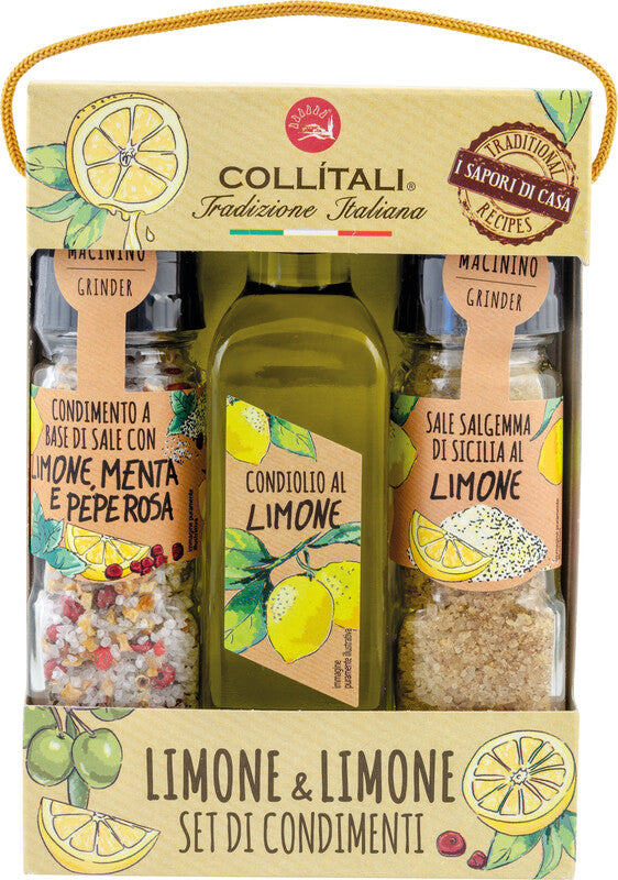 Collitali Gewürzset Zitrone & Zitrone Tris – 3-teilig