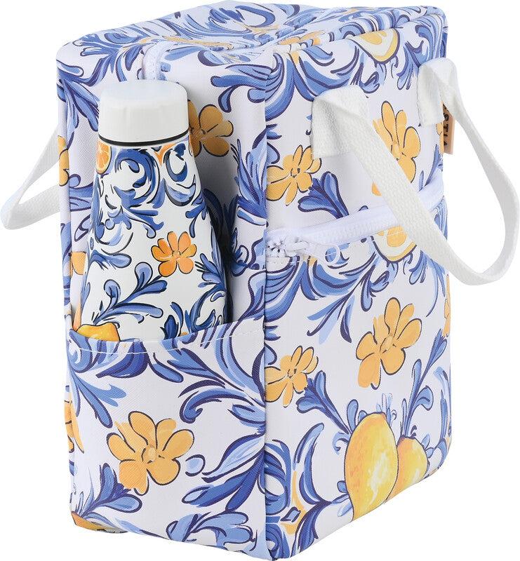 Estia Lunchbag – isoliert, Reissverschluss, 1 innen/2 aussen Flaschenhalter – 7 l – mehrfarbig – Amalfi Coast
