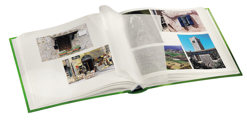 Hama Fotoalbum Jumbo Singo – für 300 × 300 mm, grün, mit Pergaminzwischenblättern, Karton