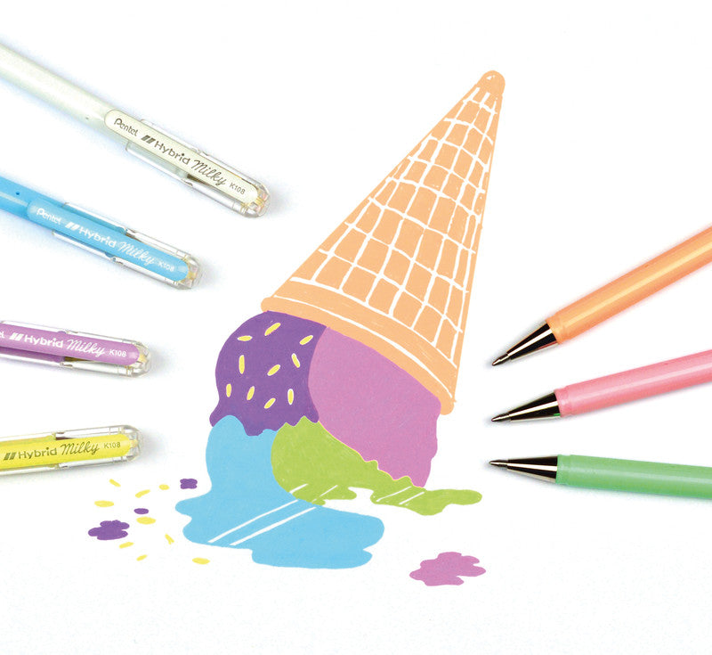 Pentel Gelschreiber – Weiss, 0,4 mm, für dunkles Papier, Kappe
